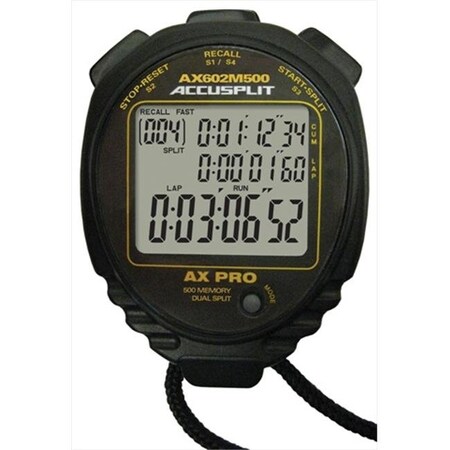 Accusplit Accusplit AX602M500 Multi Mode 500 Memory Advanced Timing Stopwatch AX602M500